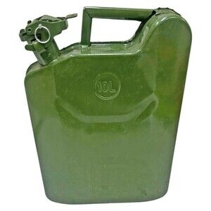 2.5 Gallon 10L Jerry Can Gas Steel Tank Green Military NATO Style